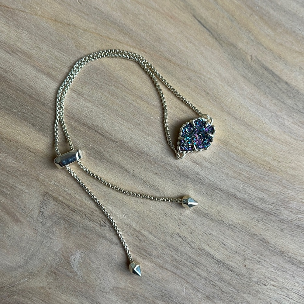 Kendra Scott Theo Iridescent Oil Slick Druzy Bracelet